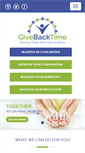 Mobile Screenshot of givebacktime.org